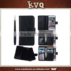Multi Function Detachable Wallet Flip Cover for Iphone 6 Plus thumbnail-1
