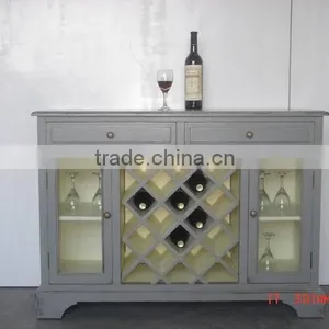 Vintage Furniture Wooden Wine of Cabinet thumbnail-1