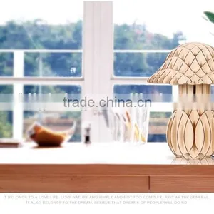 LED Wood Table Lamp LED Wooden Table Light JK-879-13 Modern Minimalist Style Wooden Bedroom Bedside Table Lamp Warm thumbnail-2