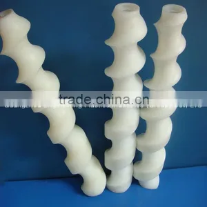 Factory Price Cnc Machined Parts Black Plastic Nylon6.6 Conveyer Screw Rod thumbnail-4