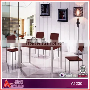 A1243 Big Promotion!!! 2015 Hot Sale Wooden Dining Table 4 Seaters Set thumbnail-2