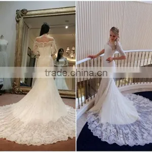 Long Sleeve Vintage Wedding Dress thumbnail-1