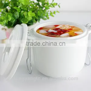 China Suppliers Wholesale Soup Tureen, White Ceramic Stew Pot With Lid thumbnail-3