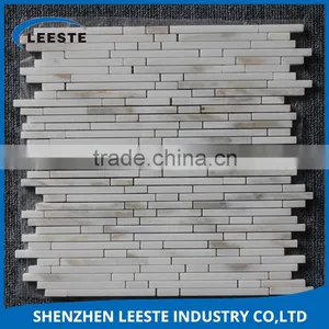 Hexagon Shape no Color Change Polished White Marble Stone thumbnail-6