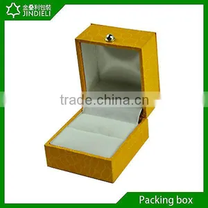 Small Ring Box With Satin and Velvet Inlay thumbnail-1