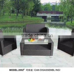 Nowadays Popular Gray Rattan Wicker Furniture Sofa Set thumbnail-1