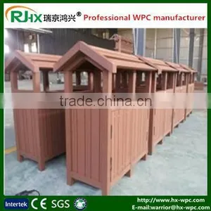 Long Shelf Life Wood Plastic Composite Garbage Cabins thumbnail-2