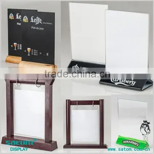 Hot Selling High-Precision Printing Restaurant Wooden Menu Stand Holder Quality Choice thumbnail-1