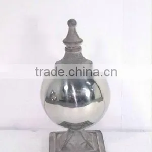 8008334-Globe Centerpiece Metal Finial Table Decoration thumbnail-1