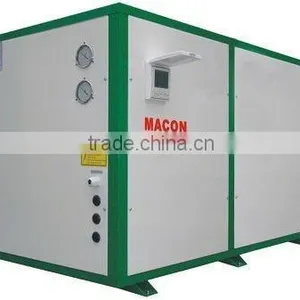 CE ETL MACON 25Kw DC Inverter Sanyo Compressor Ground Source Geothermal Air Coditioning & Heating Heat Pump Plate Exchanger thumbnail-1