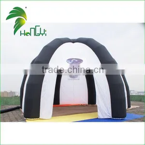 Advertising10m Tall White And Black Inflatable Spider Tent With Blower Attached thumbnail-1