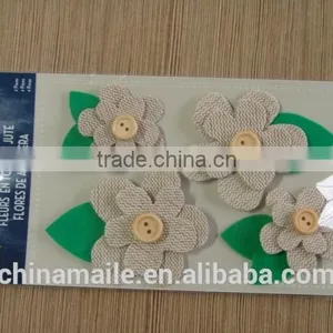 DIY Decoration Keyboard Flower Shape Canvas Fabric Sticker for Kids thumbnail-1