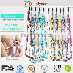 Silicone Beads for Teething Silicone Baby Teether Necklace Teether thumbnail-1