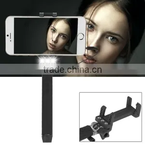 Portable Folding Extendable Selfie Stick With Sync LED Flash Light, Mini Monopod Selfie Stick for Smartphones thumbnail-1