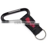 Aluminum Carabiner Keychain Strap With Rubber Logo thumbnail-1