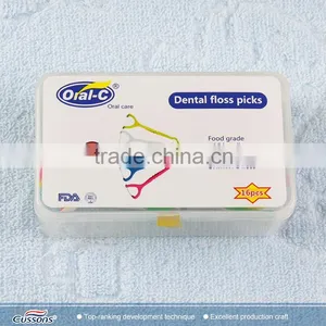 Promotional Logo OEM Printed Custom Plastic Dental Floss Pick thumbnail-5