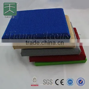 Sound Absorber Fabric Acoustic Cinema Wall Panel Sound Dampening Fabric Panel Decorative Ceiling Board thumbnail-1