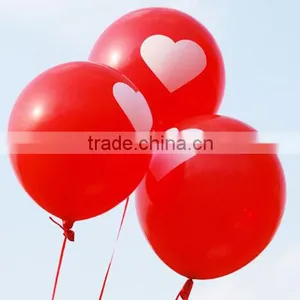 Wholesale 2014 New Good Quality Colourful Wedding Lighted Party Decoration Balloons 12inch 3.2g Heart Printed Latex Balloon thumbnail-2