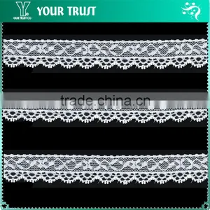 Width 3.2 Centimeter White Wave Stretch Trimming Spandex Elastic Lace thumbnail-5