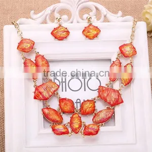 Wholesale New Simple Luxuriant Resin China Fashion Jewelry Sets thumbnail-1