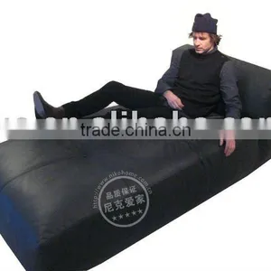 Modern Black Fabric Chaise Lounge Sofa Furniture thumbnail-1