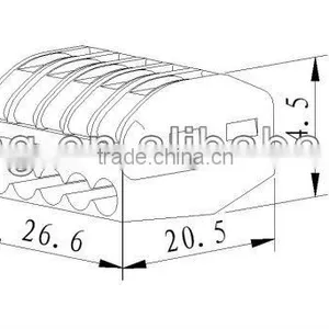 China Factory Supplying Equivalent Wago 222 Series Cable Terminal Block CE/CB/Rohs Approved thumbnail-4