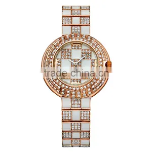 2015 Kingsky KY067 Gold Plated Jewelly Quartz Lady Fashion Watch thumbnail-3