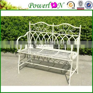 Durable New Vintage Wrough Iron Metal Folding Bench For Park Garden I21 TS11 X11B PL08-10286 thumbnail-1