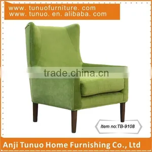 New Design Upholstered Chair,Rubber Wood Legs,Polyester Cover,TB-9108 thumbnail-1