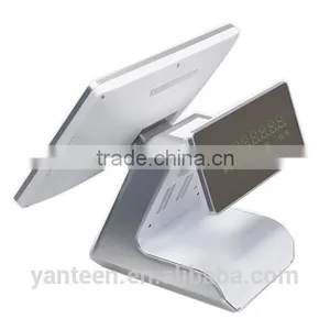 Silver Color 15inch Supermarket All in One Touch Screen POS System With Aluminum Alloy Casing thumbnail-4