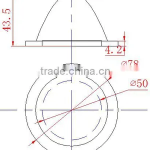 78mm ,45 Degree, Cob Glass Lens for Led Highbay Lights,headlights, Used in Led Light thumbnail-4