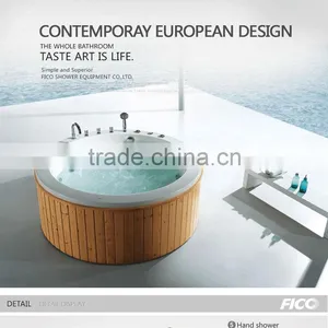 FC- WD 02, Round Wooden Bathtub thumbnail-1