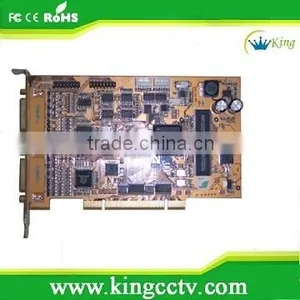 Popular h 264 Real-time Video and Audio Compression DVR Card (DS-4008HSI) thumbnail-1