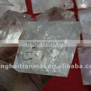 Large Water Clear Beautiful Natural Crystal Pyramid thumbnail-1