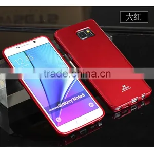 2016 High Quality Newsets Mercury Jelly Case TPU Case Ultra Slim TPU Case Cover for Samsung Glalaxy Note 5 Case thumbnail-1