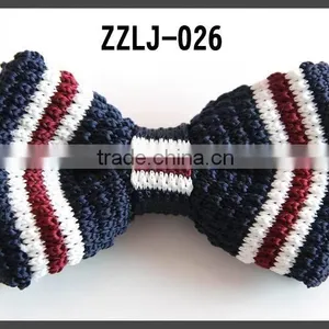 STRIP KNITTED PRE-TIED BOW TIES FOR GENTLEMAN thumbnail-3
