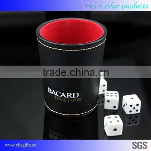 Factory Direct Leather Dice Cup and Dice Tray With Dices thumbnail-1