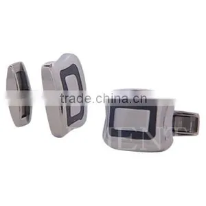 2012 Fashion Black Titanium Cufflink for Men thumbnail-1
