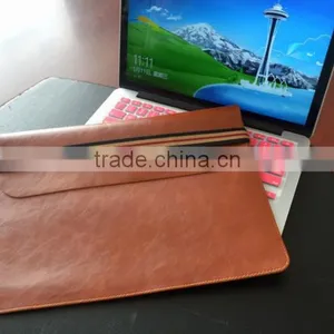 Hot Sellingl!! OEM Supplier Genuine Leather Laptop Bag for Macbook 11.6'' Simple Design thumbnail-6
