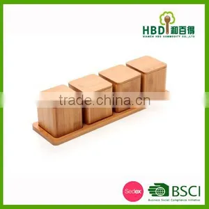 Wholesale Unique Kitchen Storage Box Bamboo Salt Box thumbnail-2