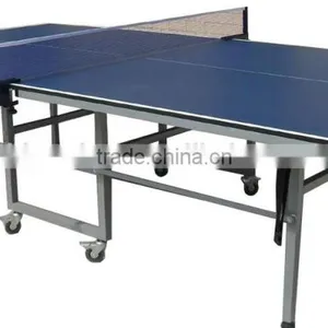 Professional Manufacturer 25mm MDF Indoor Table Tennis Table Moveable Folding up Table Tennis Table Price thumbnail-1