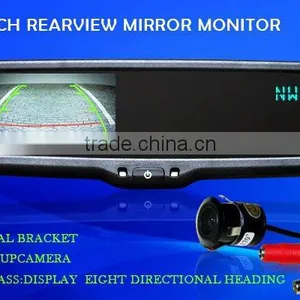 4.3 Inch Special Rearview Mirror Monitor With Bluetooth Can Works With Iphone thumbnail-1