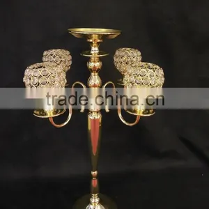 Wedding Candelabra, 5arms Globe Crystal Candelabra Centerpieces Manufacturer thumbnail-2