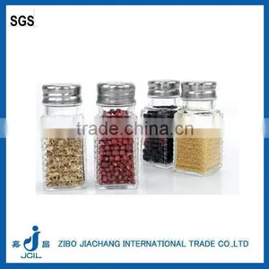 Square Mini Spice Jar Canister With Metal Hole Caps thumbnail-1