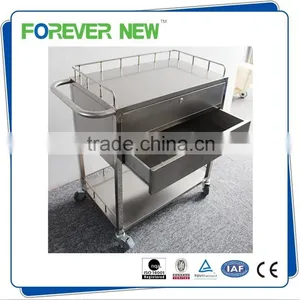 YXZ-A025 Wholesale Stainless Steel Medical Dressing Trolley Cart thumbnail-2