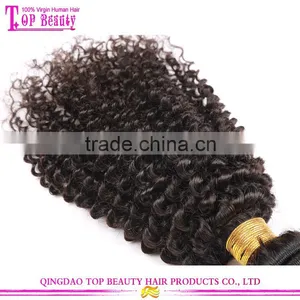 Factory Price Kinky Curly Human Hair Weft High Quality Peerless Peruvian Hair Weft thumbnail-2