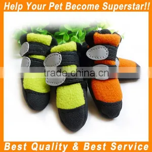 JML 2016 New Design Wholesale Pet Accessories of Winter Dog Footwear With Polar Fleece Pet Soft Sole Shoes thumbnail-4