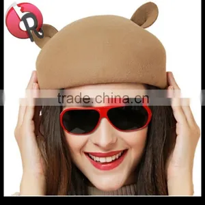 Latest Trendy Designer Girls Hats Caps With Cute Cat Ear Fancy thumbnail-5
