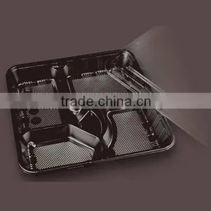 2015 Hot Sale 4 Compartment Plastic Disposable Lunch Trays thumbnail-1