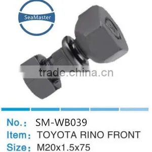 High Strenth Alloy Wheel Bolt With Nut M22*1.5*75mm for Trucks and Autos thumbnail-1